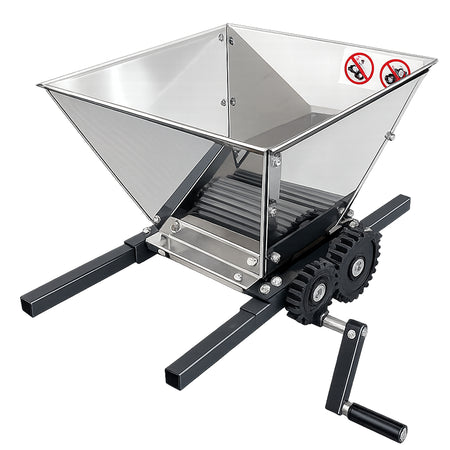 Zdrobitor manual de struguri 28L, cuvă inox, valțuri nailon, uz casnic RPX-STR 46460R