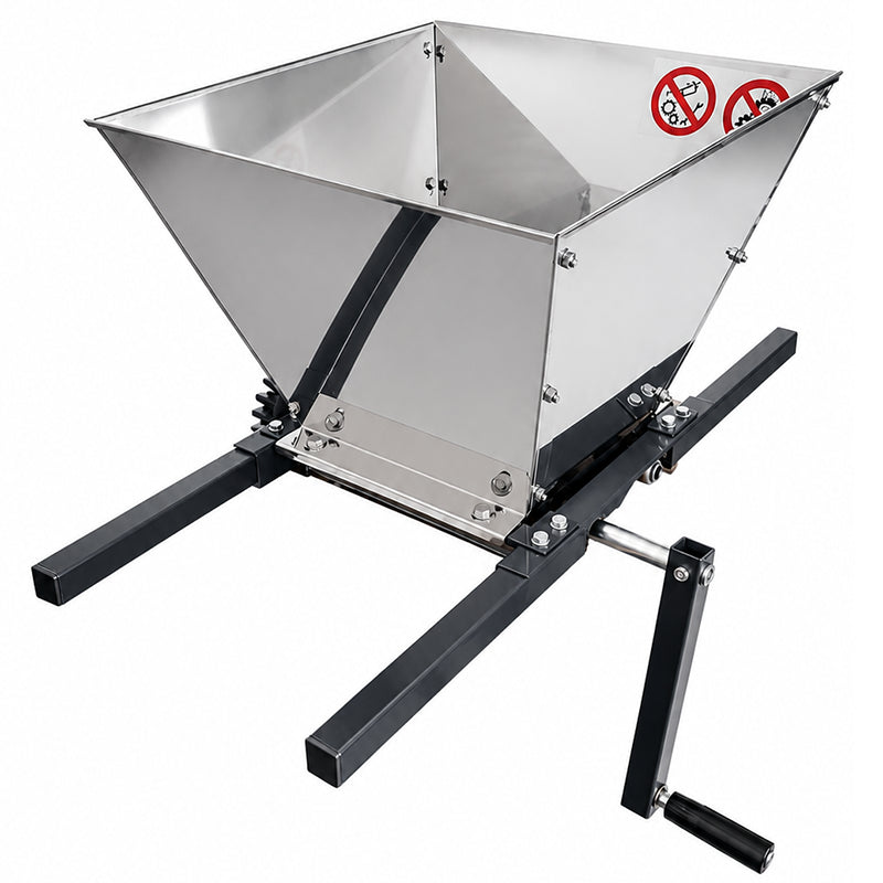 Zdrobitor manual de struguri 28L, cuvă inox, valțuri nailon, uz casnic RPX-STR 46460R