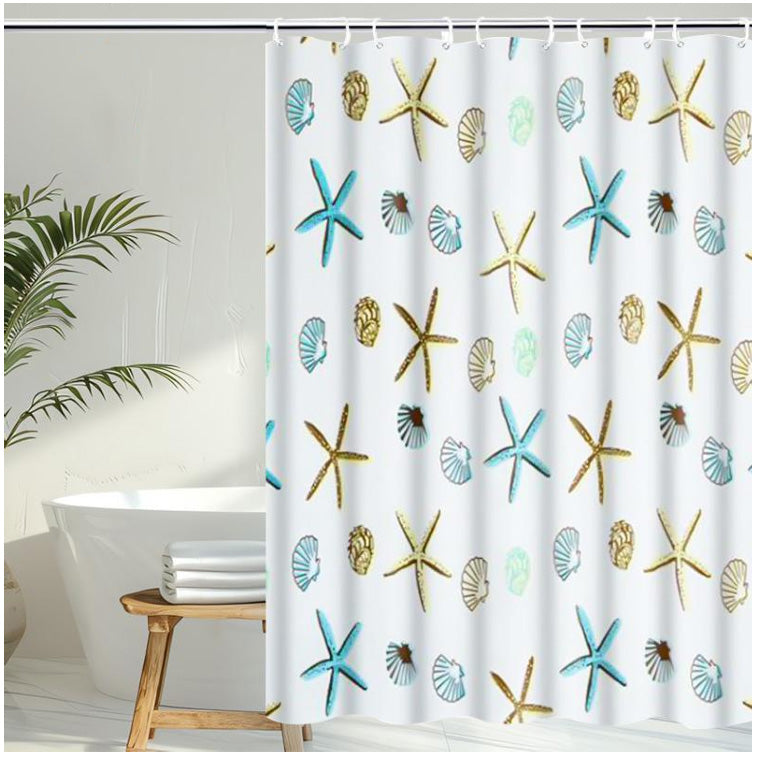Perdea duș 180×200 cm model artistic, material PEVA, fără miros RPX-DUS 46525R