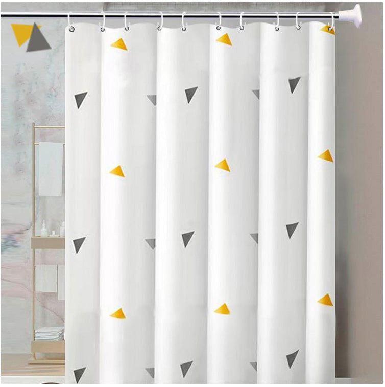 Perdea duș 180×200 cm PEVA model triunghiuri fără miros RPX-DUS 46527R
