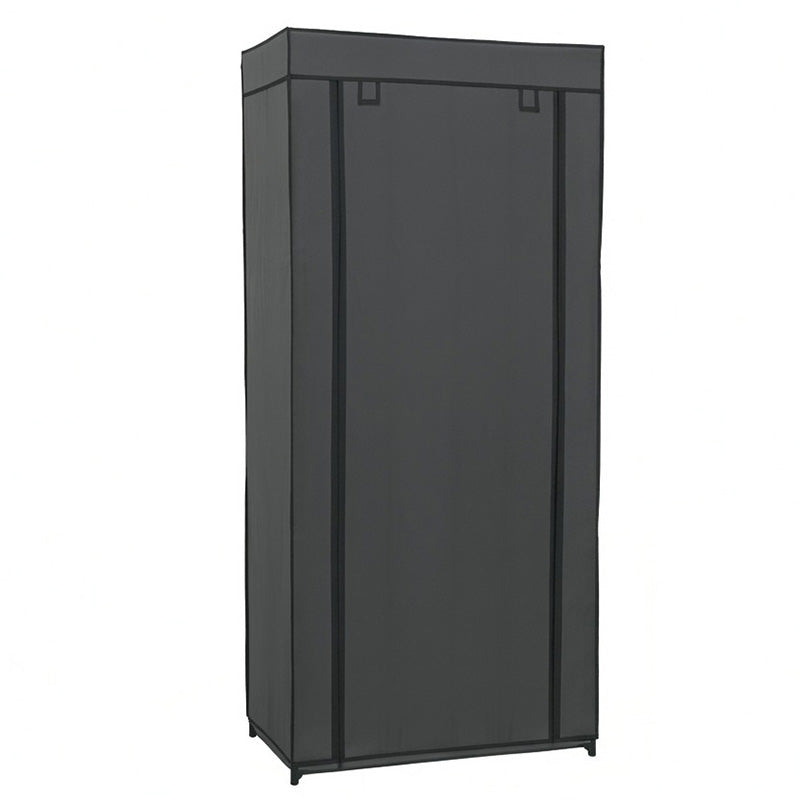 Dulap haine textil cu rulou, 70×45×160 cm, gri, organizare practică RPX-HAI 46672R