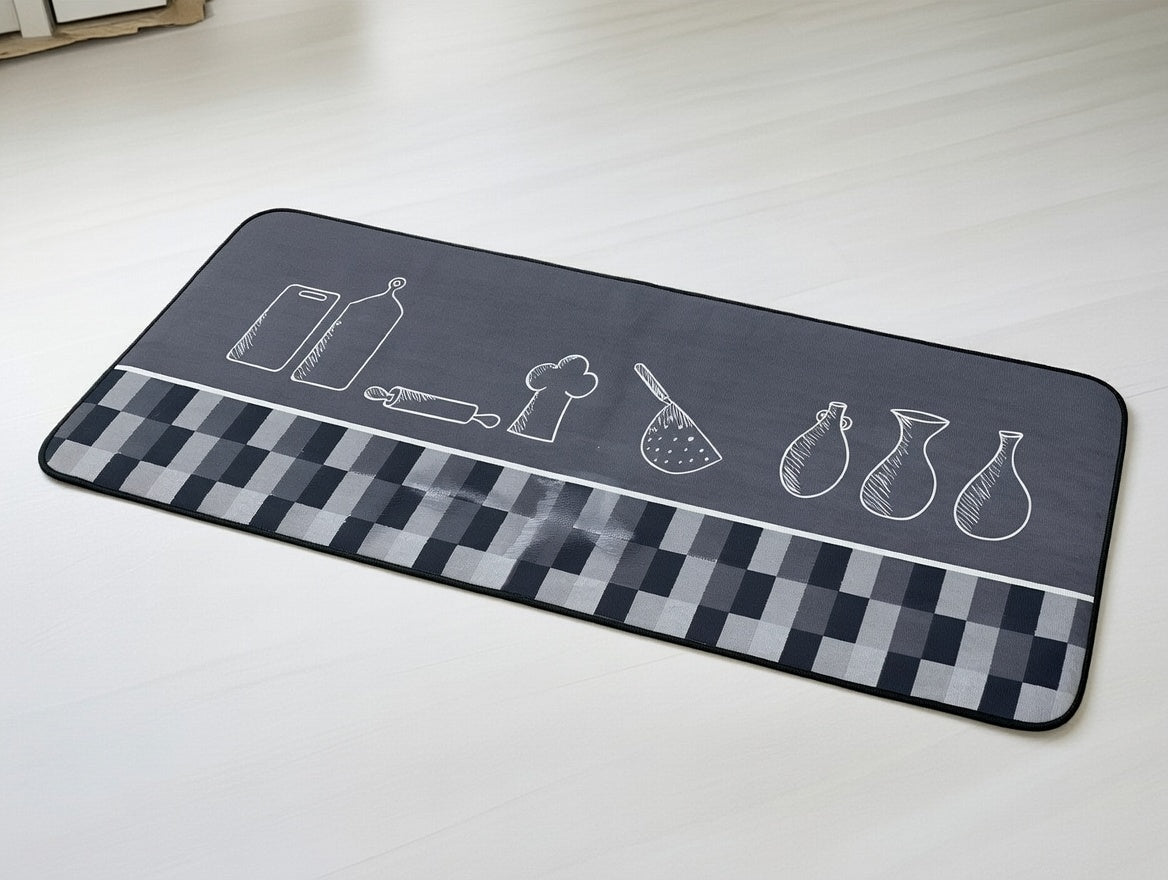 Set covorașe de bucătărie catifea antiderapant, 40×60/40×120 cm, RPX-COV 46734R