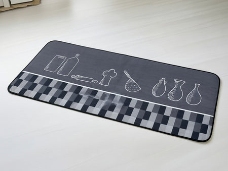 Set covorașe de bucătărie catifea antiderapant, 40×60/40×120 cm, RPX-COV 46734R