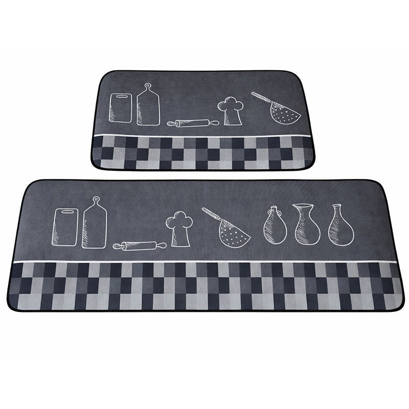 Set covorașe de bucătărie catifea antiderapant, 40×60/40×120 cm, RPX-COV 46734R