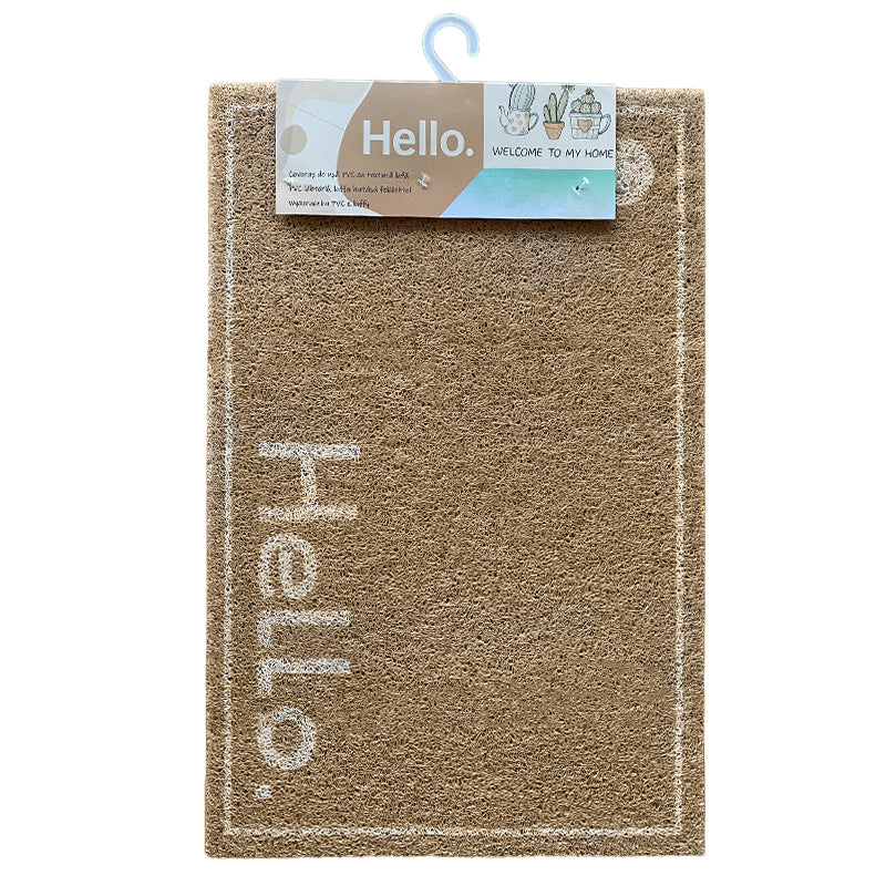 Covoraș intrare tip-lufă Hello 40×60 cm PVC exterior RPX-COV 46736R