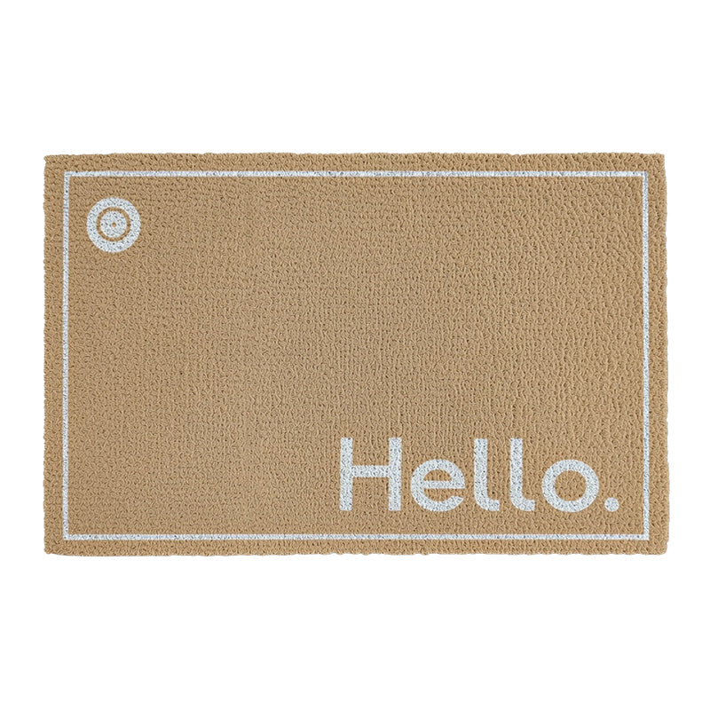 Covoraș intrare tip-lufă Hello 40×60 cm PVC exterior RPX-COV 46736R