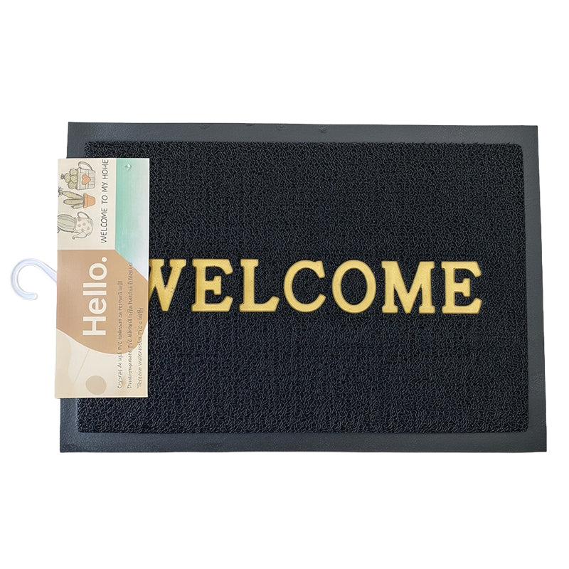 Covoraș intrare tip Lufă RPX-COV din PVC 38×58 cm exterior mesaj welcome