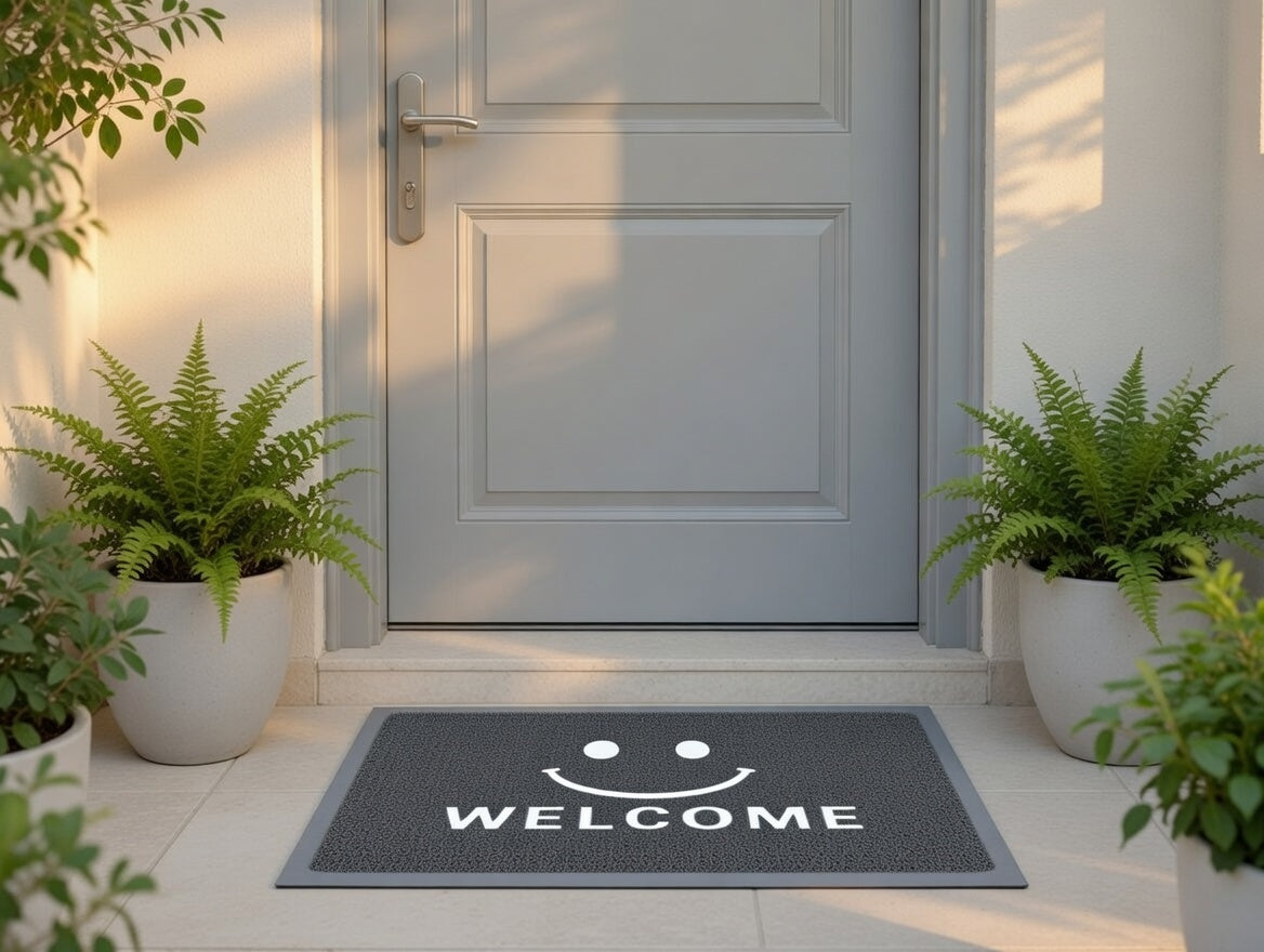 Covoraș de intrare tip lufă RPX-COV din PVC, 38 × 58 cm, antiderapant, exterior