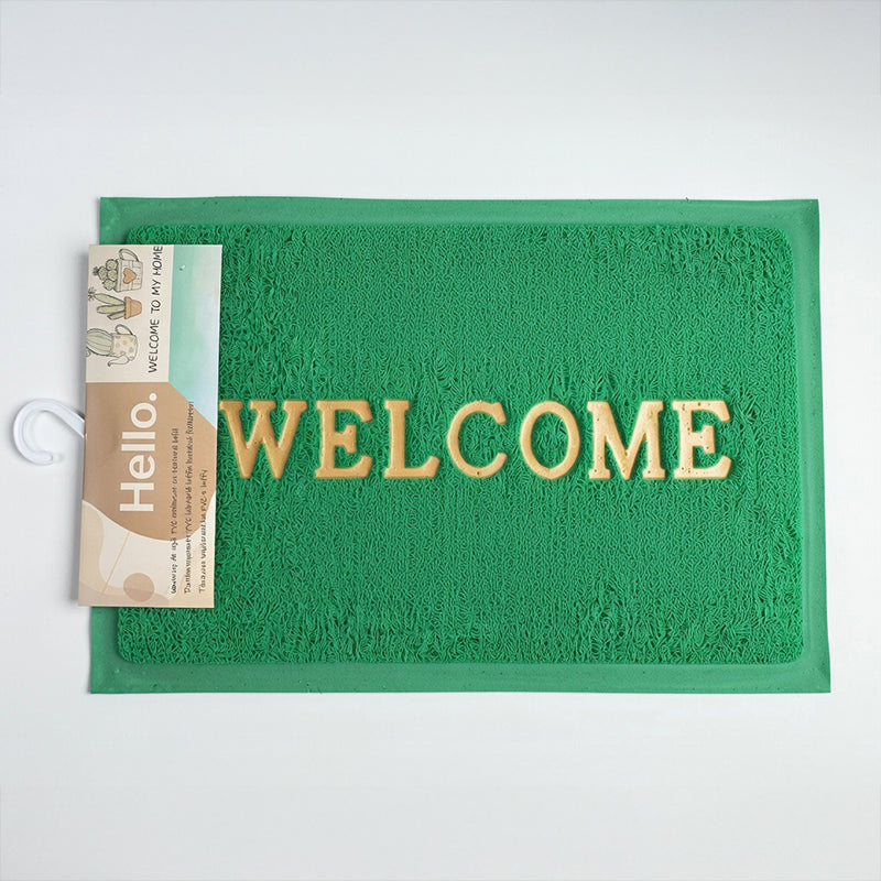 Covoraș intrare tip Lufă RPX-COV din PVC 38×58 cm exterior mesaj welcome