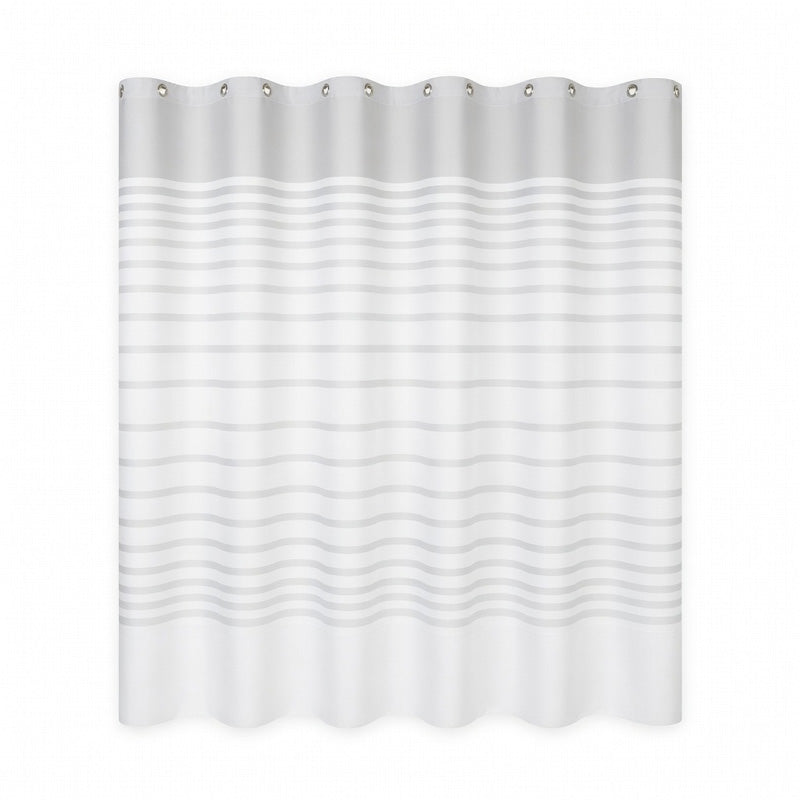 Perdea duș model dungi albe 180x200 cm, PEVA, fără miros, RPX-DUS 46754R