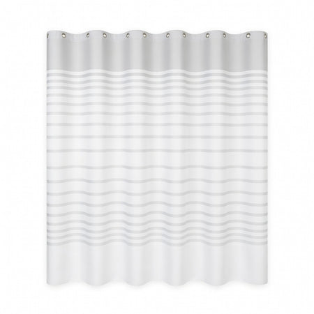 Perdea duș model dungi albe 180x200 cm, PEVA, fără miros, RPX-DUS 46754R