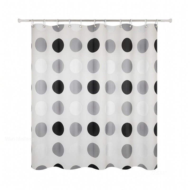 Perdea duș 90 g PEVA 180×200 cm model cercuri RPX-DUS 46755R