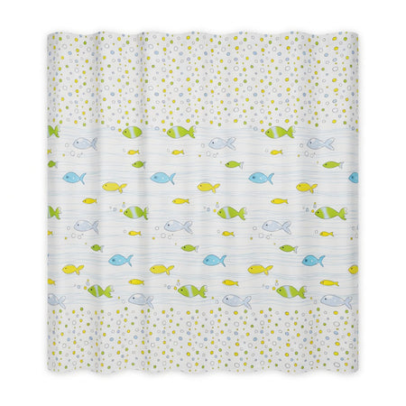 Perdea duș 180x200 cm, PEVA, model pești, ecologic, fără miros RPX-DUS 46757R