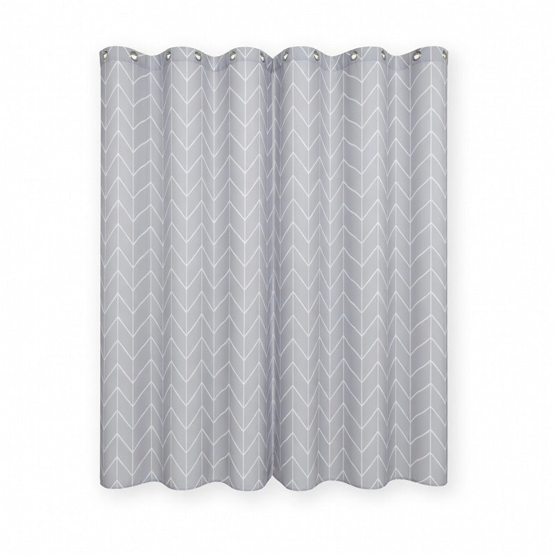 Perdea duș 180x200 cm carouri gri, material PEVA, ecologic, fără miros RPX-DUS 46758R