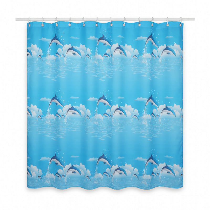 Perdea duș 180×200 cm PEVA 90 g/m² model delfin fără miros RPX-DUS 46759R