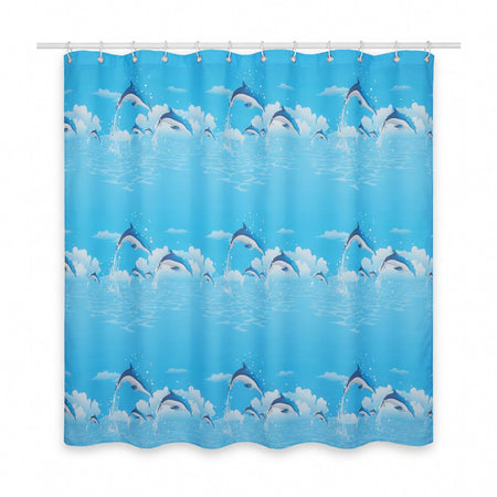 Perdea duș 180×200 cm PEVA 90 g/m² model delfin fără miros RPX-DUS 46759R