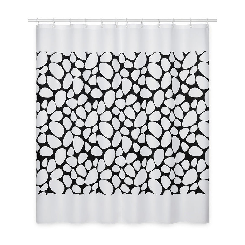 Perdea duș model pietriș 180 × 200 cm, PEVA, fără miros RPX-DUS 46760R