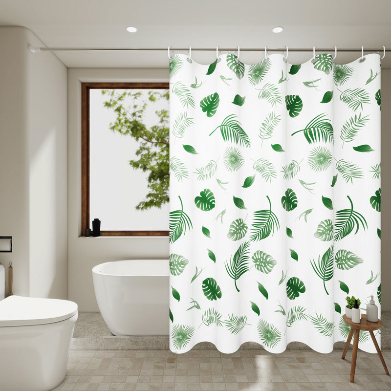 Perdea duș 180×200 cm model frunze, material PEVA eco fără miros RPX-DUS 46761R