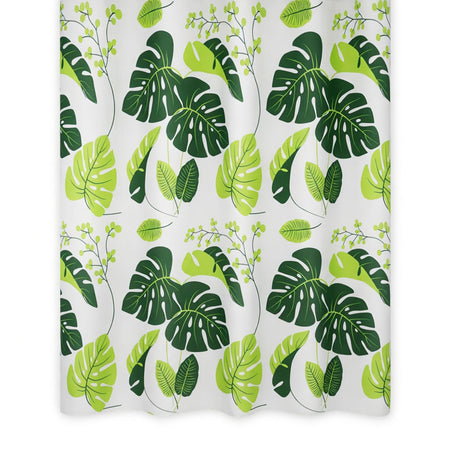 Perdea duș PEVA 70 g/m², 180×200 cm, fără miros, model Filodendron RPX-DUS 46764R