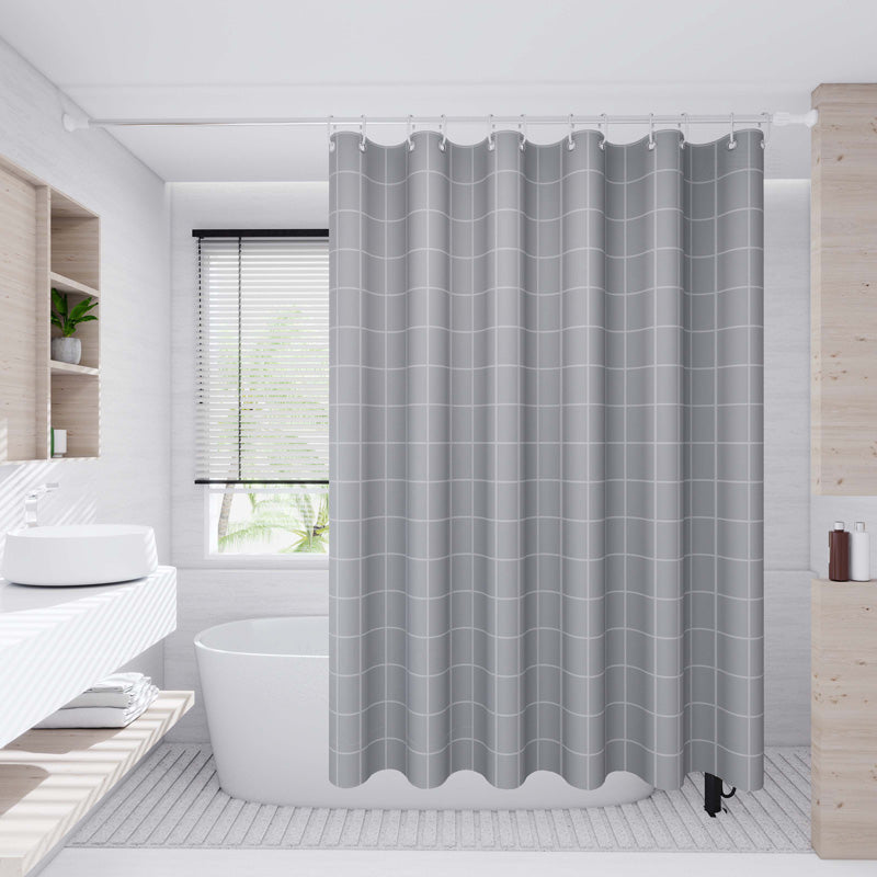 Perdea duș PEVA 70 g/m², 180×200 cm, model carouri gri RPX-DUS 46766R