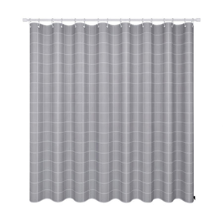Perdea duș PEVA 70 g/m², 180×200 cm, model carouri gri RPX-DUS 46766R