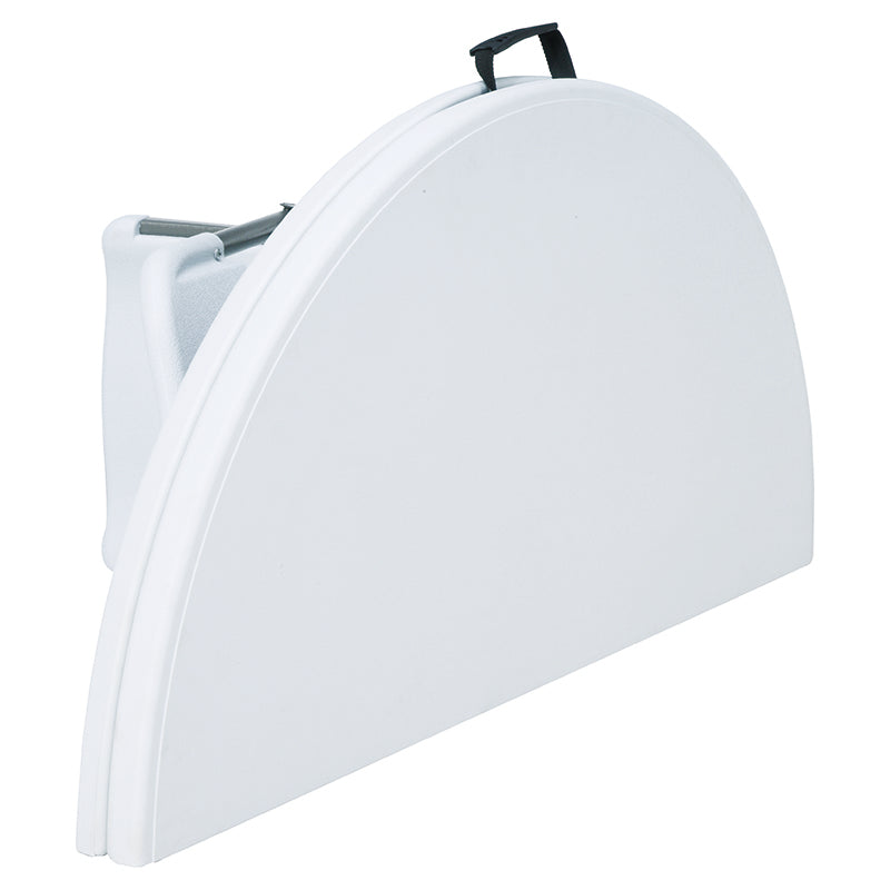 Masă pliabilă rotundă 120 cm cu structură HDPE și cadru oțel, 120 kg, RPX-PLI 46815R