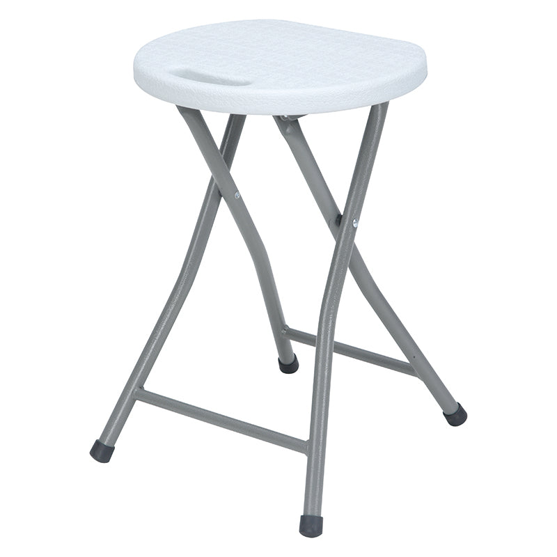 Scaun pliabil tip taburet 31 cm 45 cm 120 kg rășină HDPE cadru oțel RPX-PLI 46817R