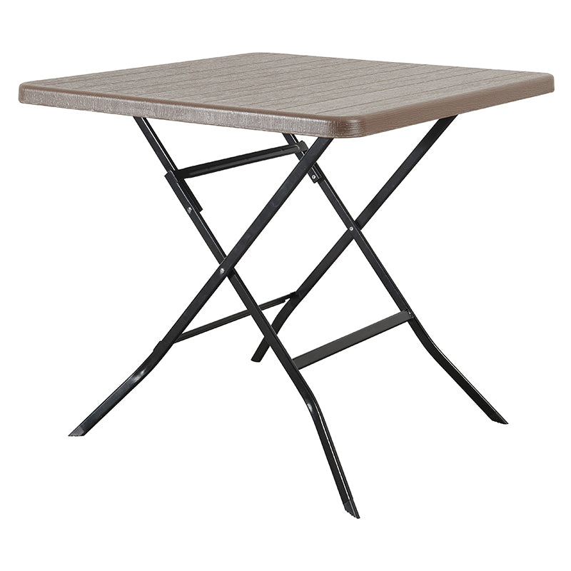 Masă pliabilă tip lemn 79×79 cm structură oțel RPX-PLI 46819R