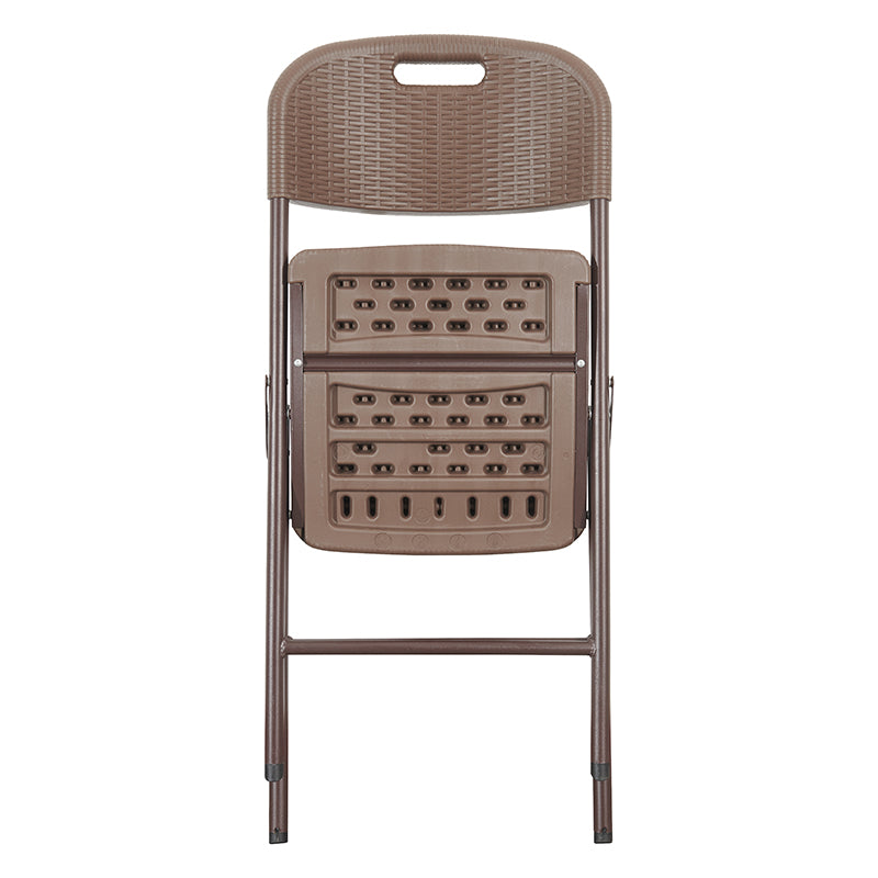 Scaun pliabil cu spătar tip ratan 54×46 cm capacitate 120 kg RPX-PLI 46820R