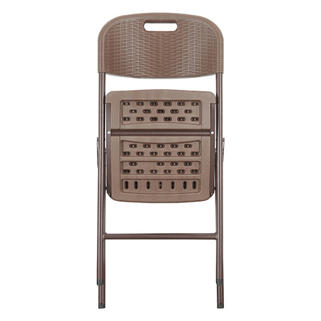 Scaun pliabil cu spătar tip ratan 54×46 cm capacitate 120 kg RPX-PLI 46820R