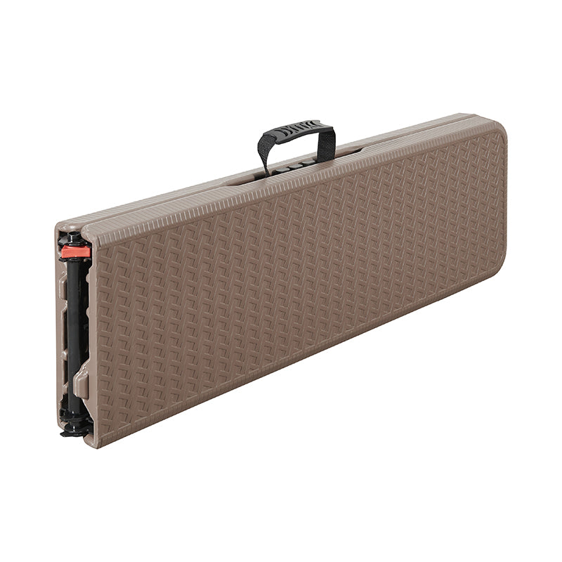 Bancă pliabilă tip ratan 183×28×43 cm, capacitate 360 kg, pentru interior și exterior RPX-PLI 46822R