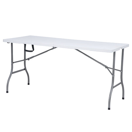 Masă pliabilă din rășină HDPE 152×70 cm, înălțime reglabilă, RPX-PLI 46826R