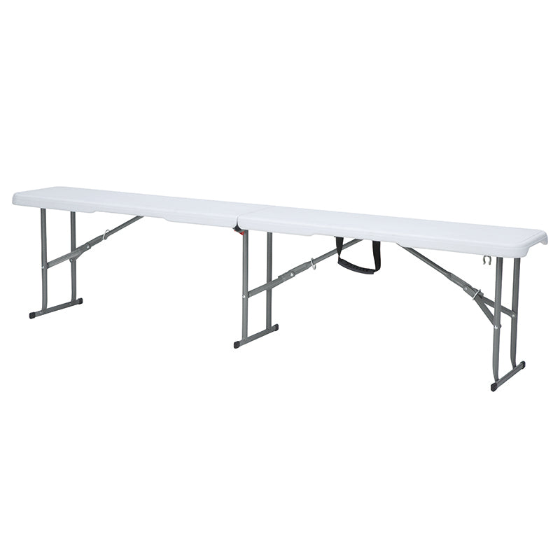 Banca pliabilă pentru interior și exterior 183×28 cm, 43 cm, 360 kg, HDPE, cadru oțel RPX-PLI 46828R