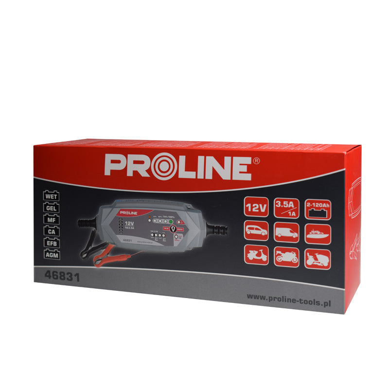 Redresor încărcare pentru acumulatori 12V 1-3,5A PROLINE 46831