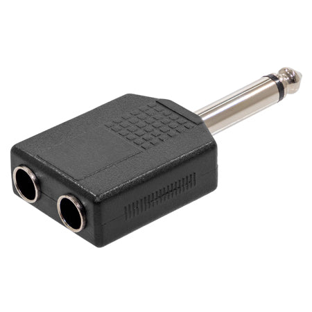 Adaptor jack 6.3 mono tata - 2 x jack 6.3 mono Plugger 47873
