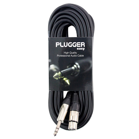 Cablu XLR mamă la jack stereo 6,35 mm Plugger