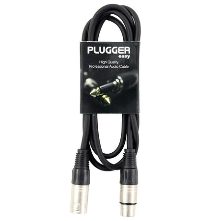 Cablu XLR mamă - XLR tată stereo pentru audio, Plugger