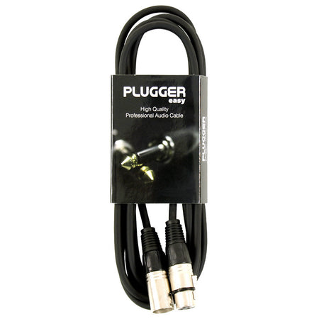 Cablu XLR mamă - XLR tată stereo pentru audio, Plugger