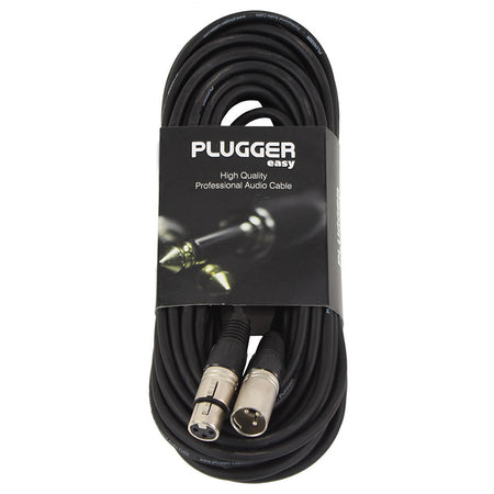 Cablu XLR mamă - XLR tată stereo pentru audio, Plugger