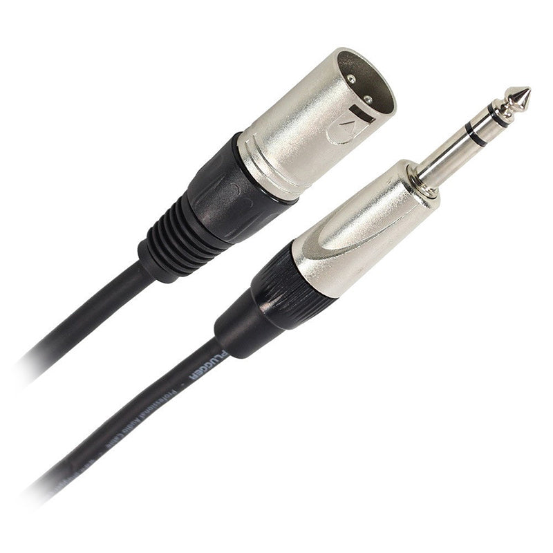 Cablu XLR tată - jack 6.35 stereo, 15 m Plugger 47947