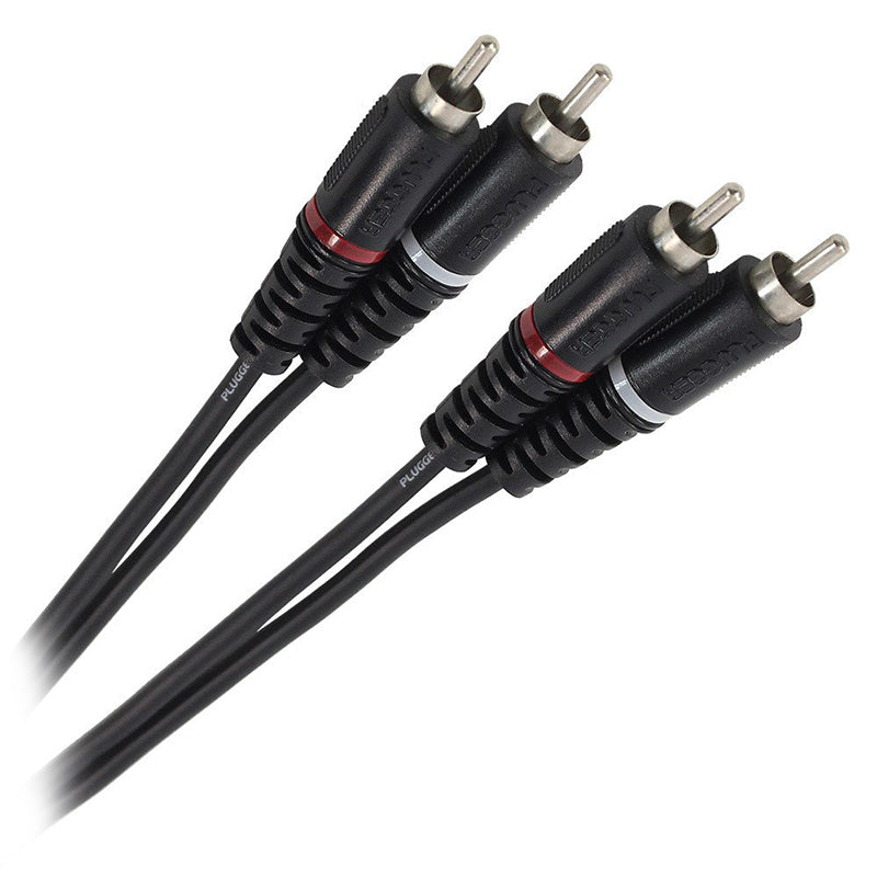 Cablu 2RCA tată - 2RCA tată pentru interconectare audio Plugger