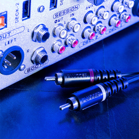 Cablu 2RCA tată - 2RCA tată pentru interconectare audio Plugger