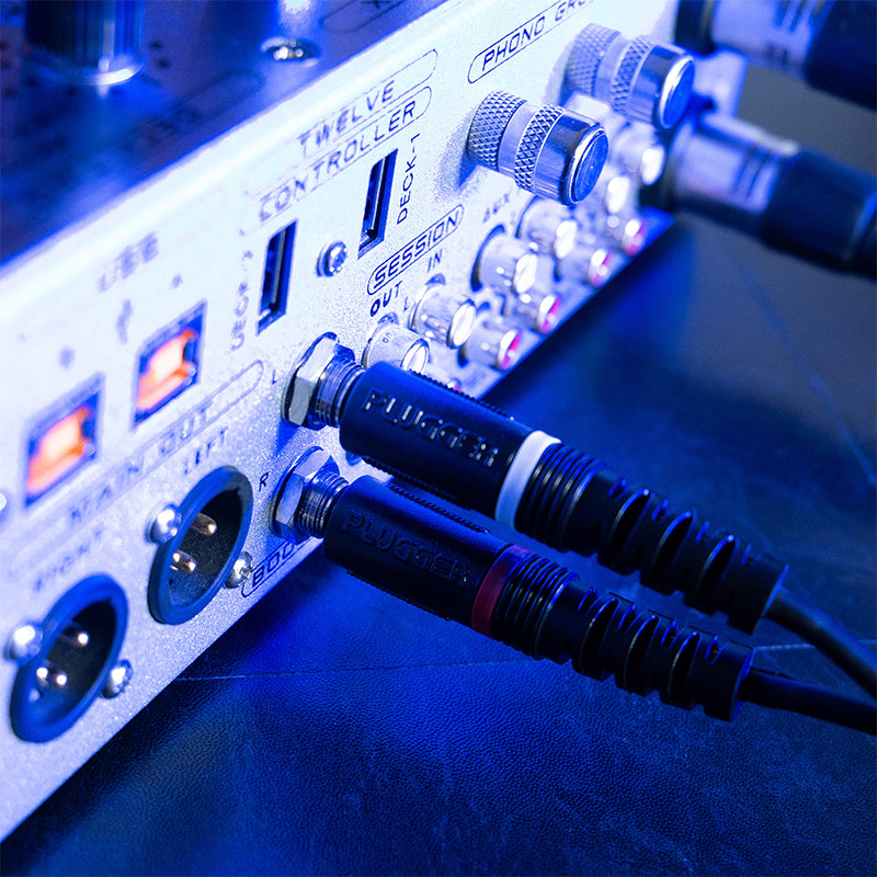 Cablu audio 2x jack 6.35 mm tata mono la 2x RCA tata PLUGGER