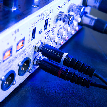 Cablu audio 2x jack 6.35 mm tata mono la 2x RCA tata PLUGGER