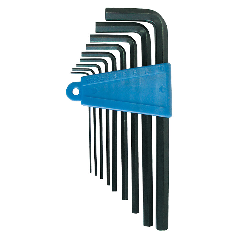 Set chei negative 1.5-10 mm, 9 piese, oțel de scule, suport plastic MEGA 48049