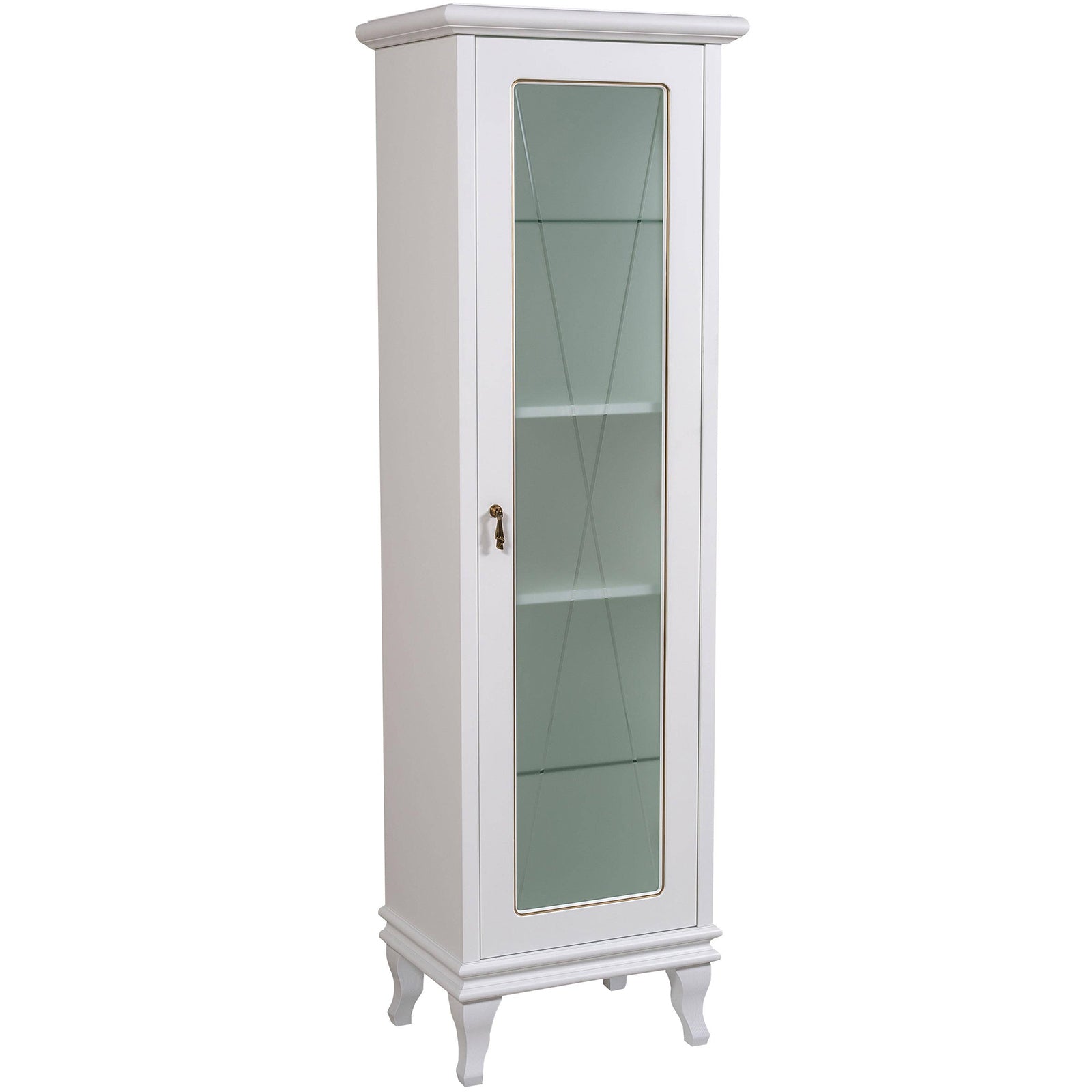Dulap Pe Pardoseala Marlena 30cm, Alb Lucios