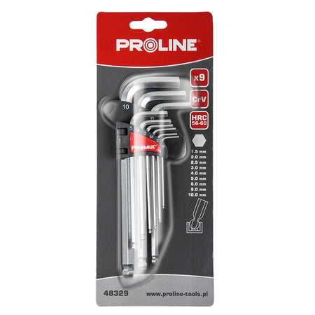 Set chei negative CR-VA sferice lungi 1.5-10 mm, 9 piese PROLINE 48329
