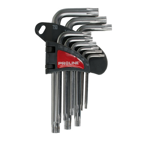 Set chei negative CR-VA Torx T10-T50 - 9 piese, lungime standard PROLINE 48339