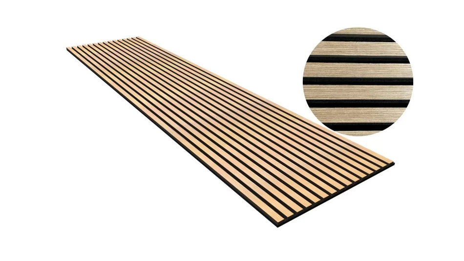 Panou Riflat Acustic, Stejar,  240x60x2.1 Cm