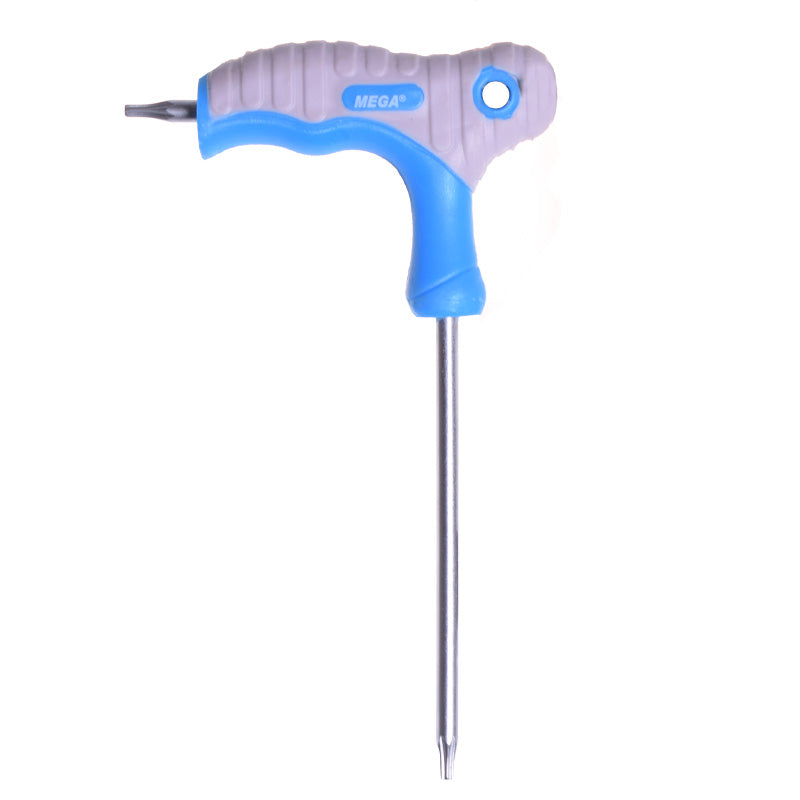 Cheie negativă tip T Torx CR-V cu mâner cauciuc MEGA